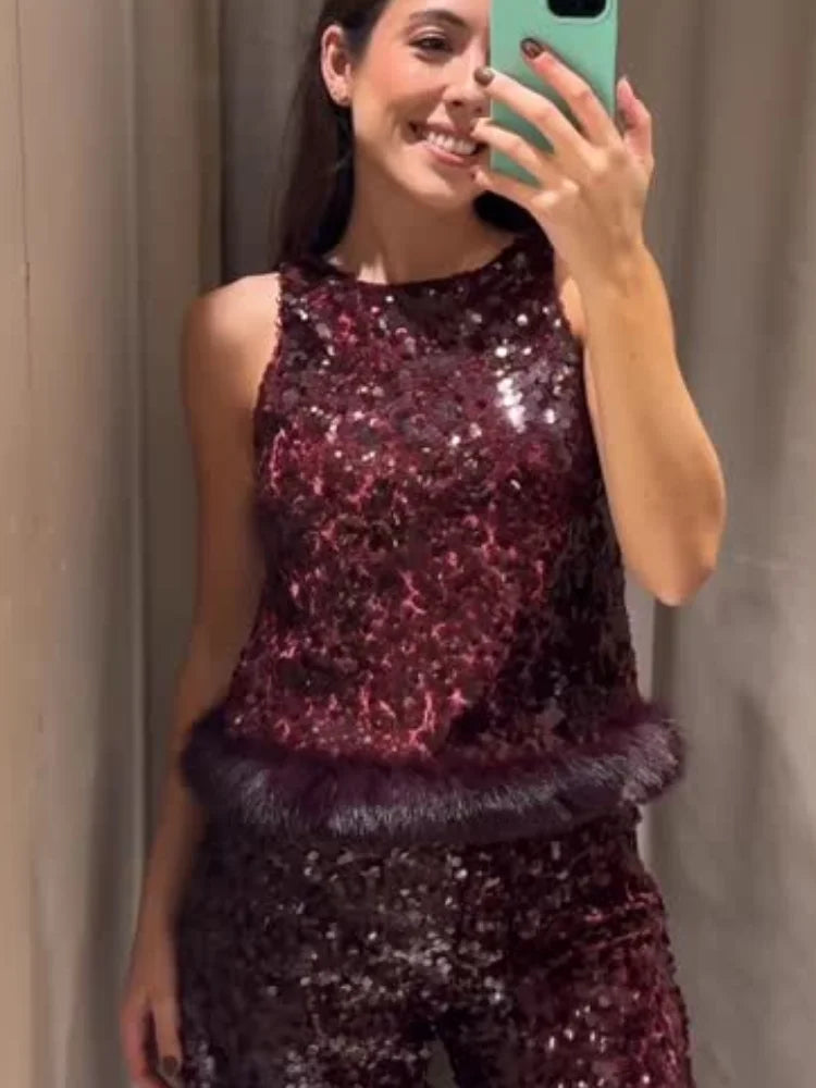 Everly - Sequined top & pants