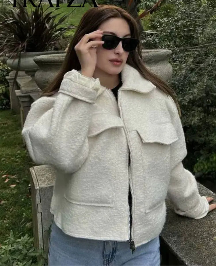 Tamara - Wool blend zipper jacket