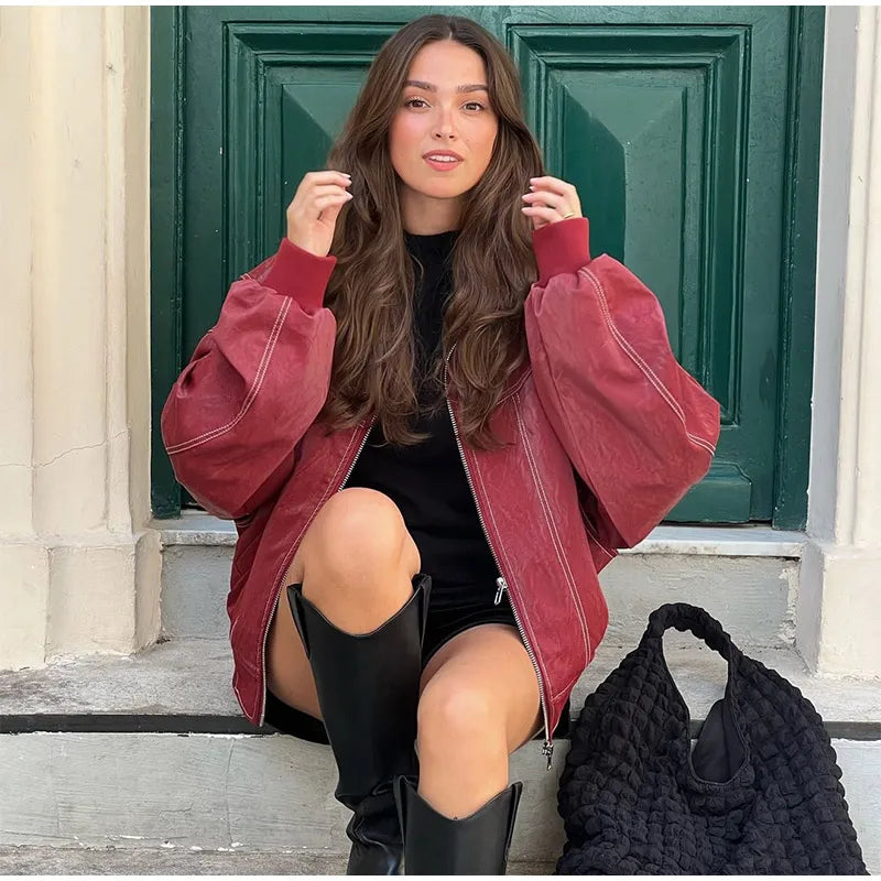 Meghan - Bomber style fall jacket