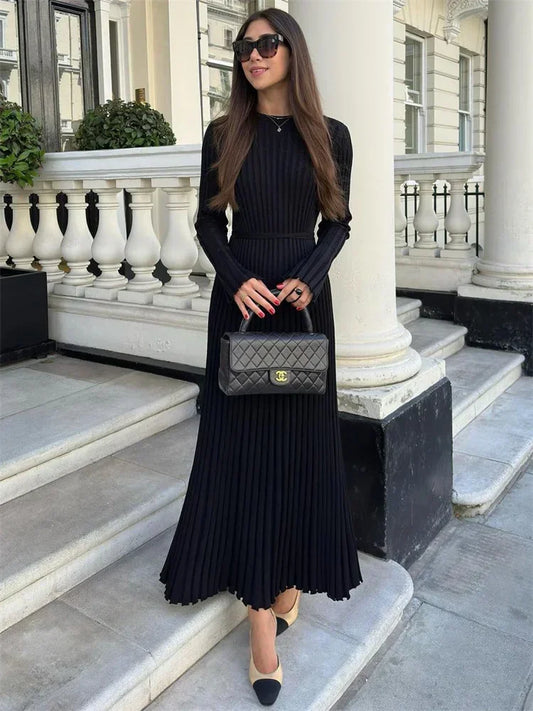 Fawn - Rib knitted maxi dress