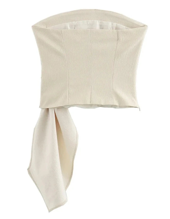Simona - Flattering strapless structured top