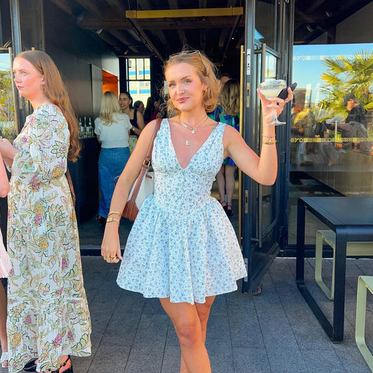 Cinderella - Flattering mini dress with print