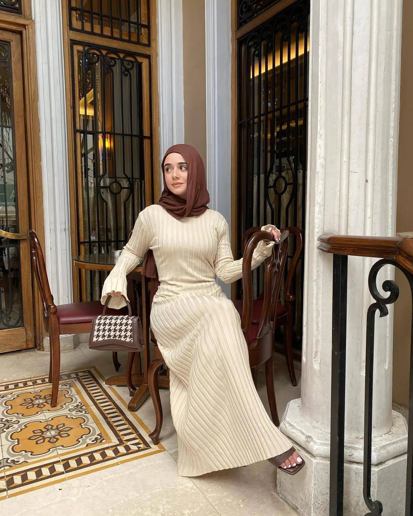 Amaya - Rib knitted dress