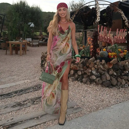 Katherine - Elegant dress with print