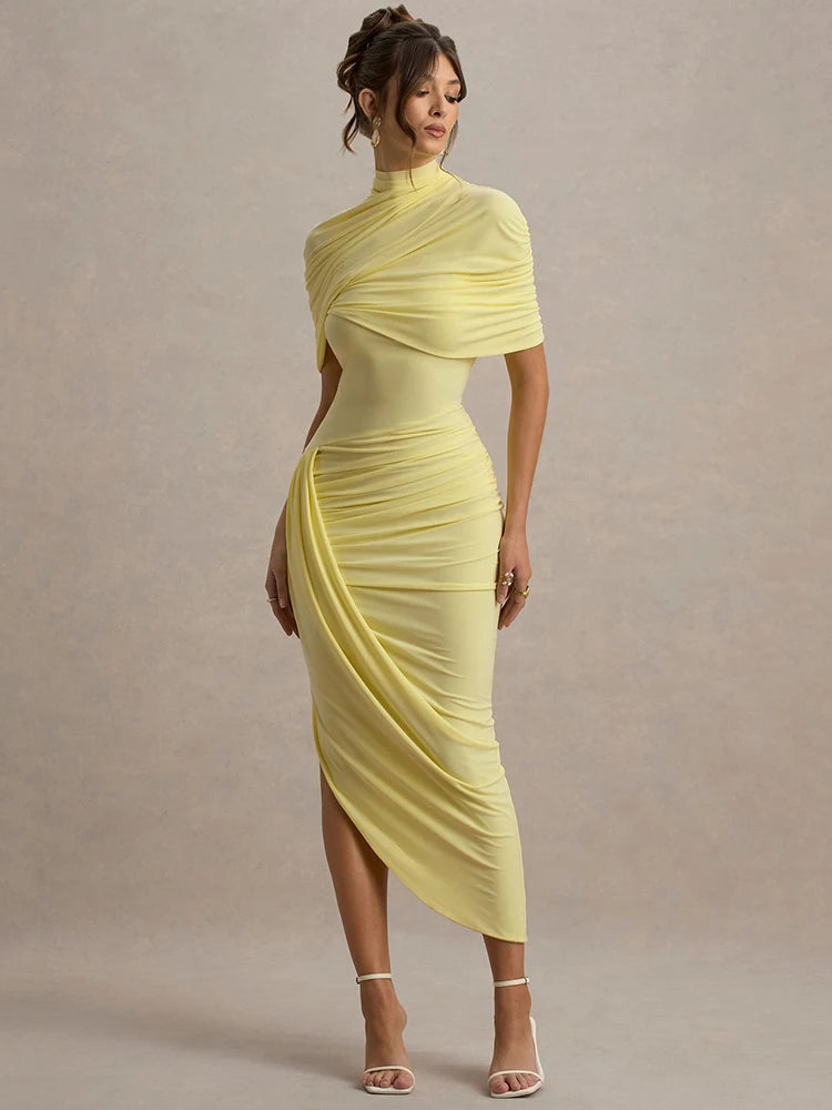 Riley - Draped midi dress