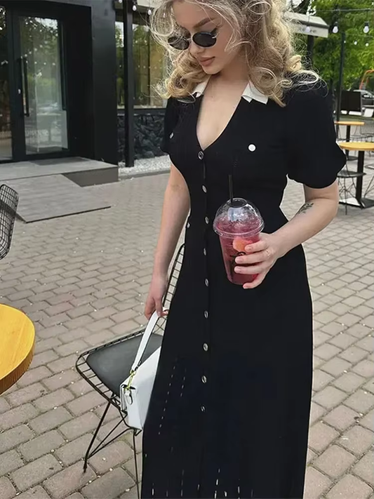 Felicia - Elegant fine knitted dress