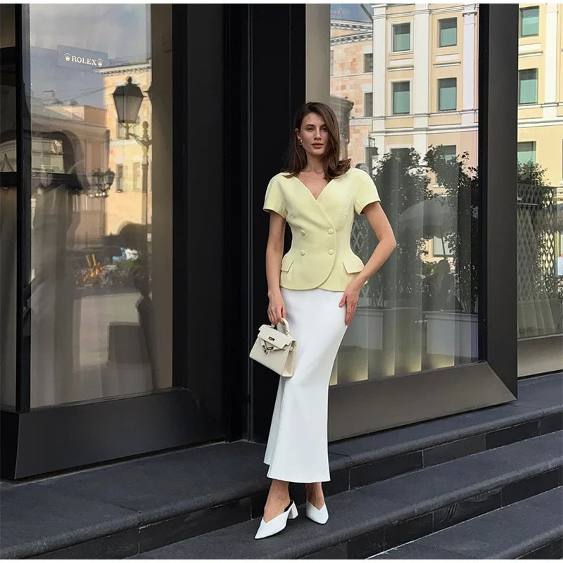 Miranda - Blazer stye top