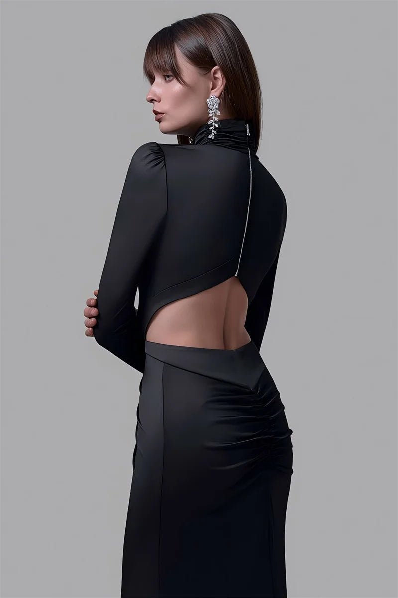 Mirrin - Open back maxi dress