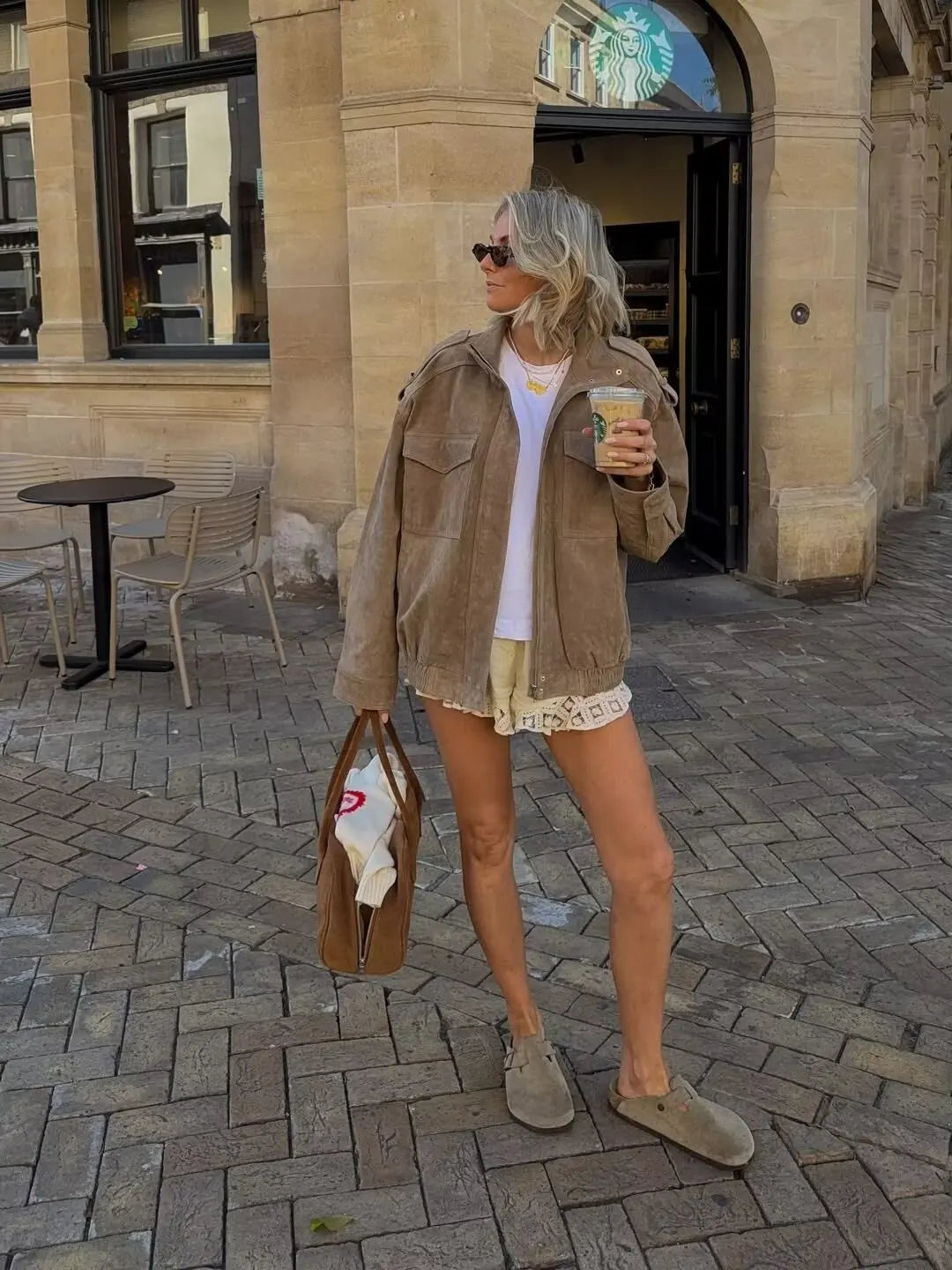 Finley - Vegan suede oversized jacket