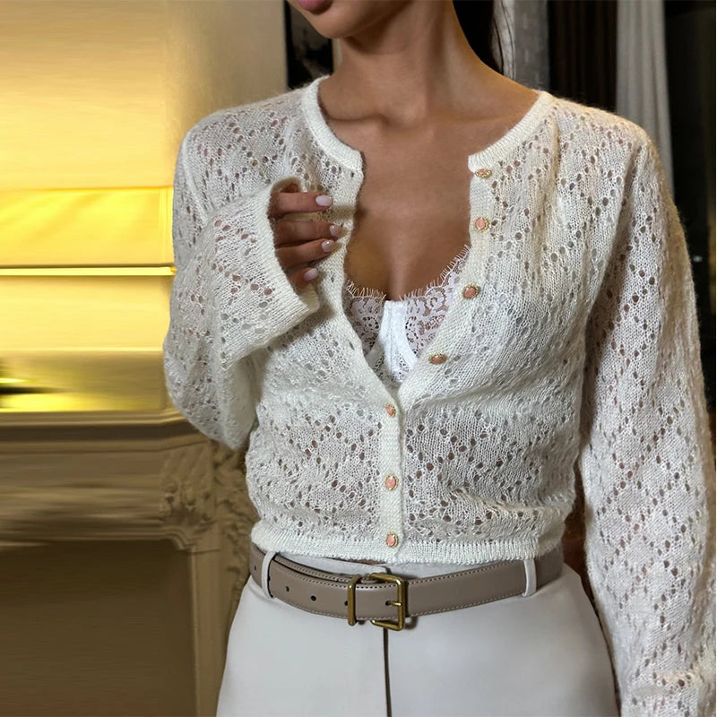 Matilda - Fine knit french cardigan