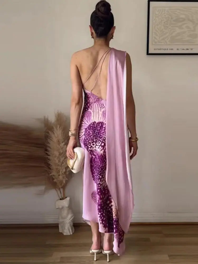 Michela - One shoulder dress
