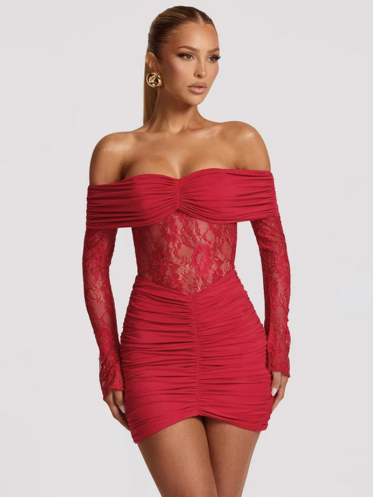 Liana - Off shoulder mini dress