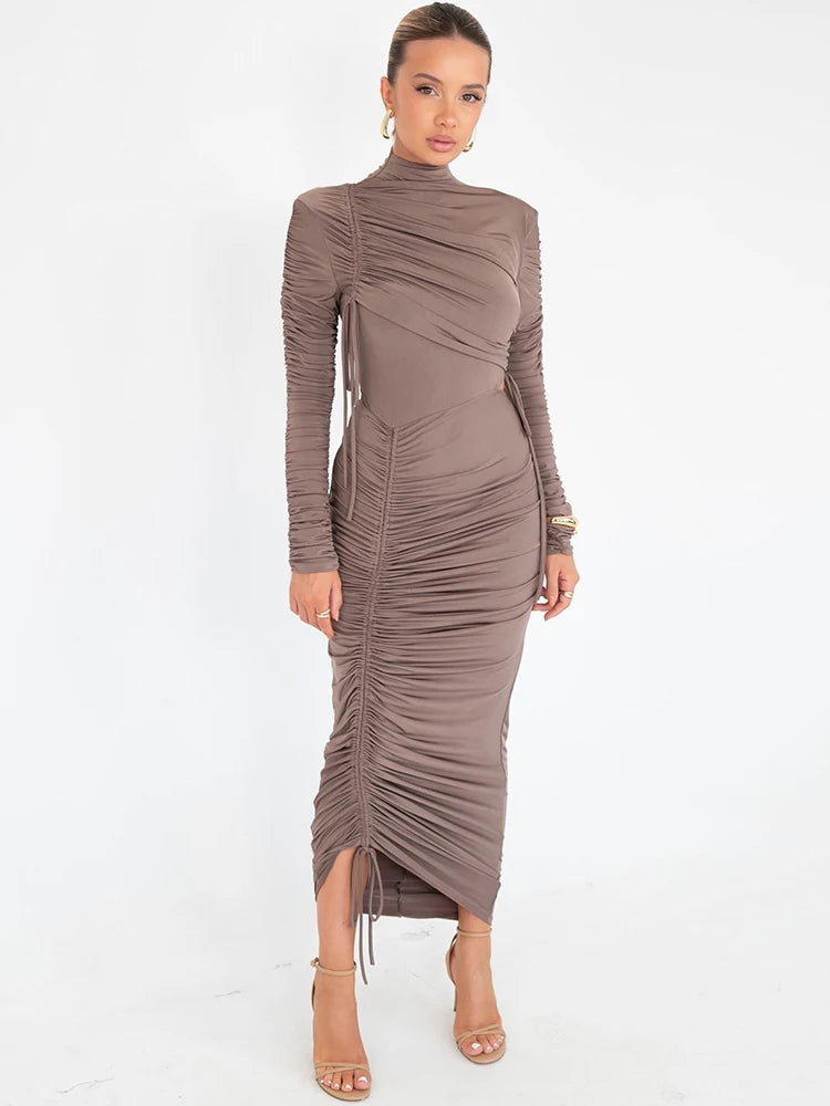 Kaity - Ruched figure hugging dress