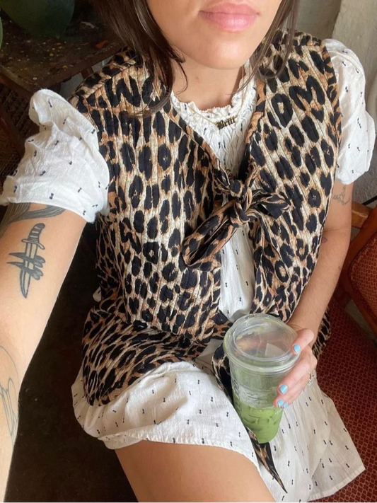 Sagie - Leopard print vest