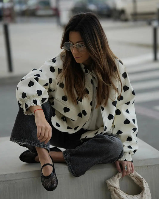 Sarah - Scandi style zipper jacket