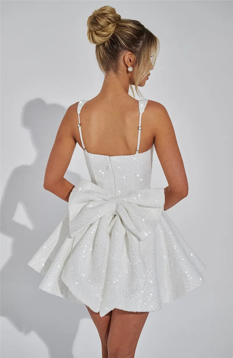 Tatum - Sequined dress with bow