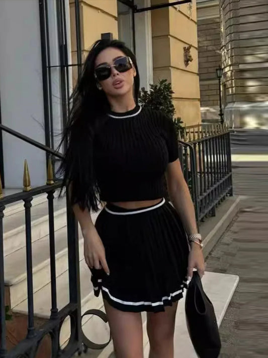 Chiara - Elegant knitted two piece set