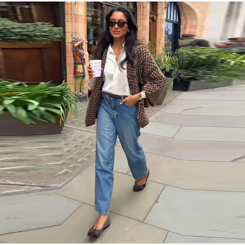 Coco - Large collar cardigan