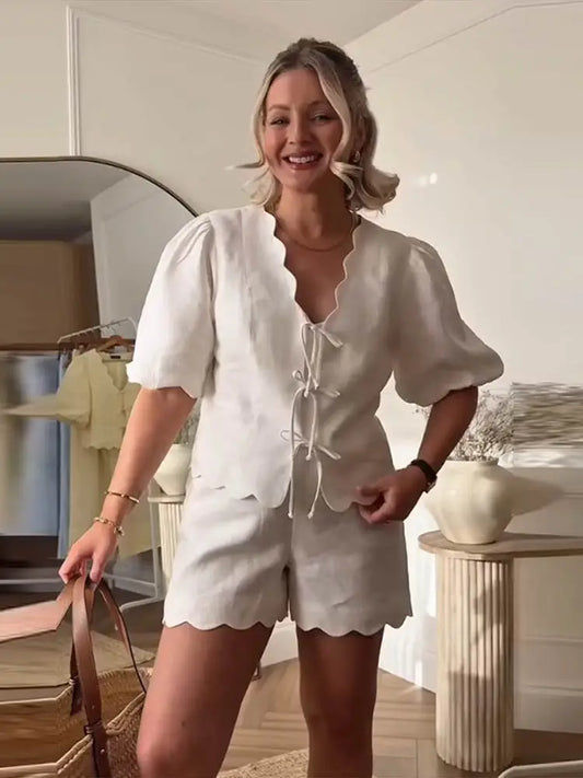 Daisy - Mix and match sets with scalloped hem