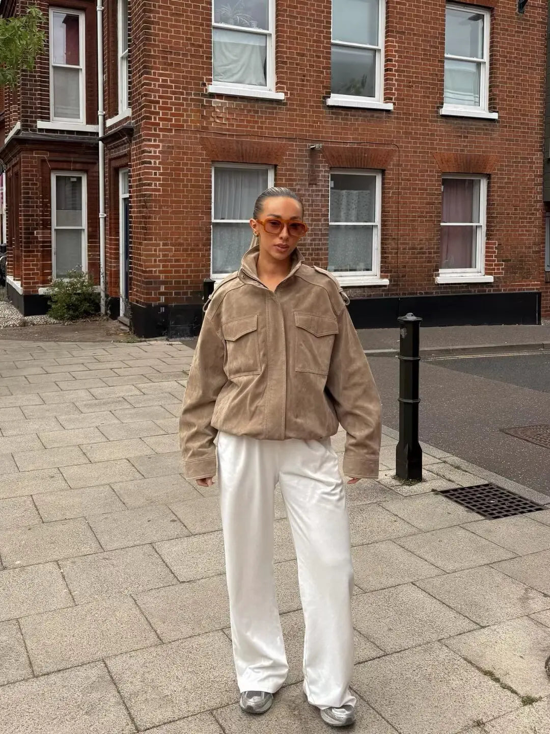 Finley - Vegan suede oversized jacket