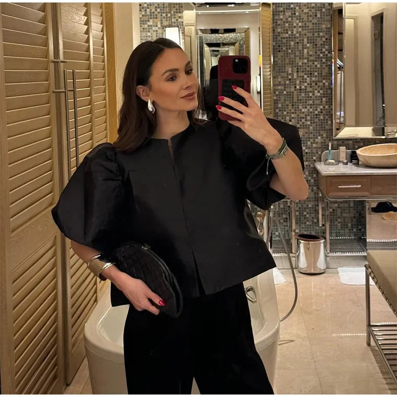 Frascina - Puff sleeve top