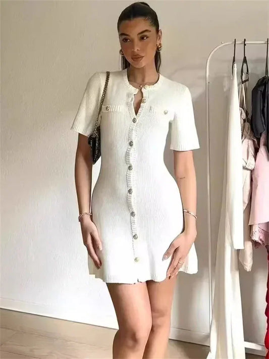Noor - Fine knitted mini dress
