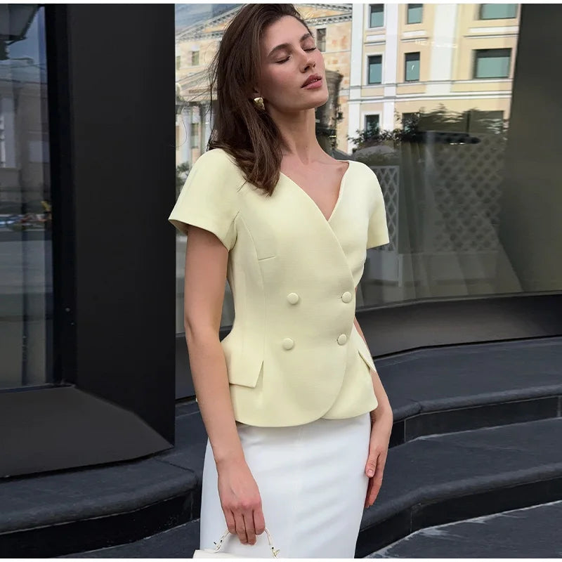 Miranda - Blazer stye top
