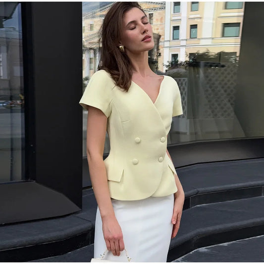 Miranda - Blazer stye top