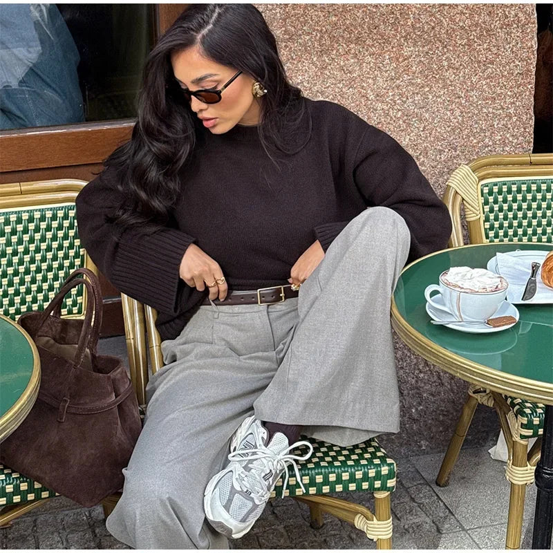 Jacqueline - Wool blend boxy sweater