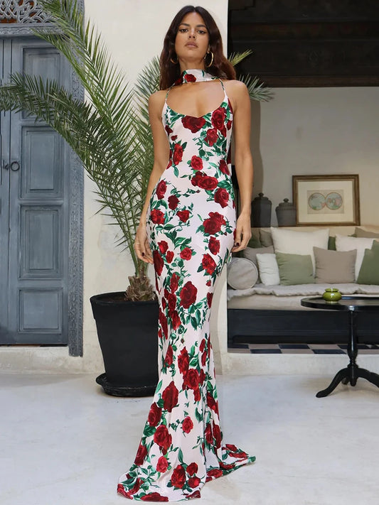 Alessiana - Flattering flower printed dress