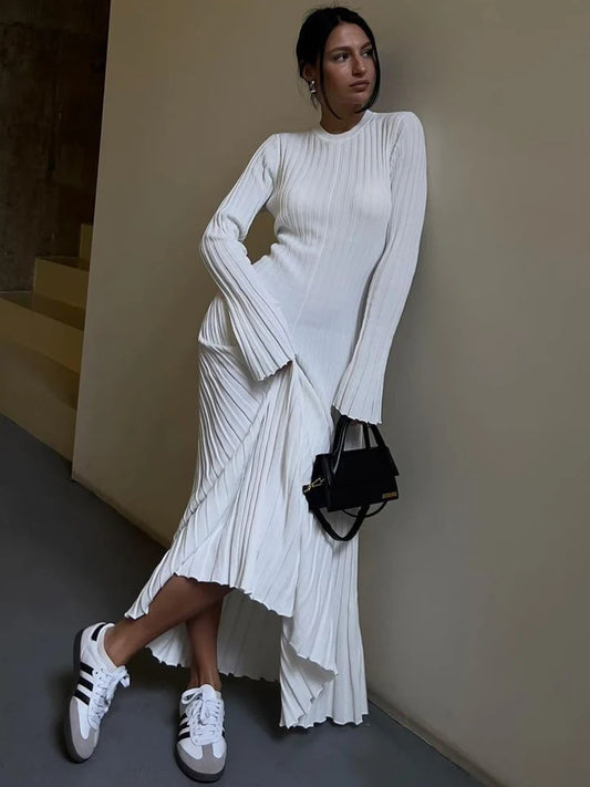 Fawn - Rib knitted maxi dress