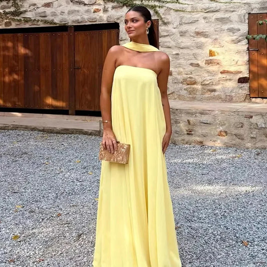 Kerry - Strapless flowing dress