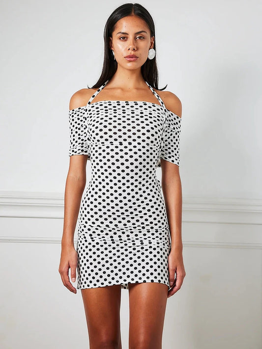 Vesper - Polka dot mini dress
