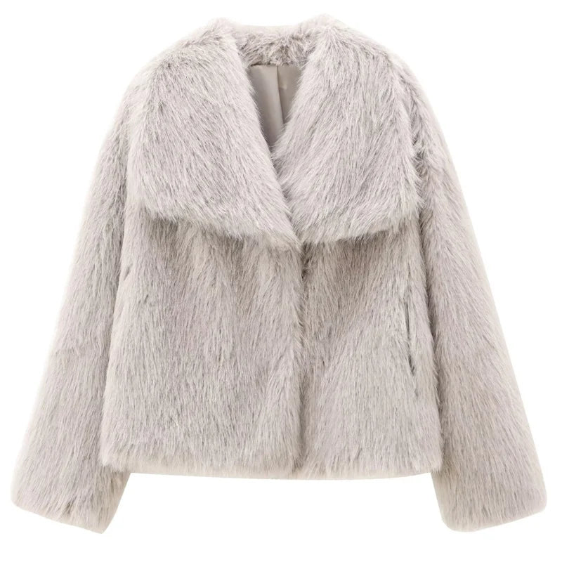 Shira - Elegant faux fur coat