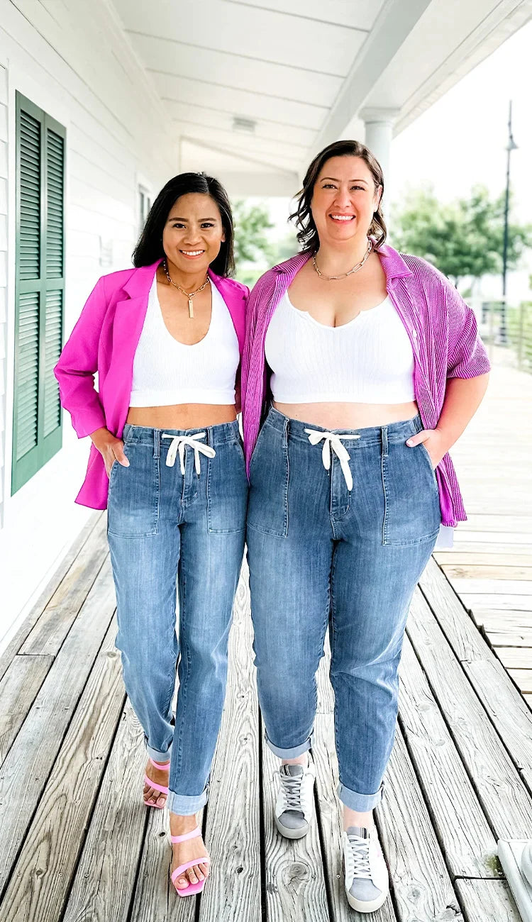 Blue jogger jeans sales