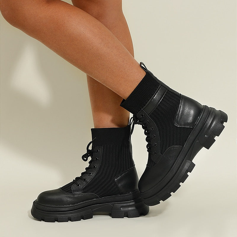 Bria Stylish Army Style Boots