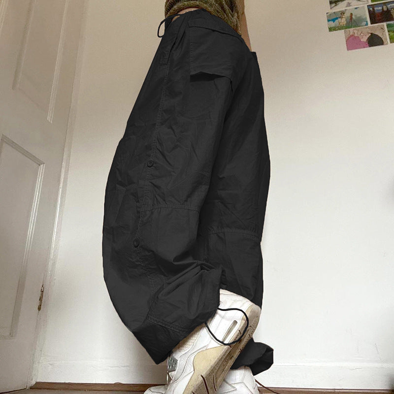 Parachute Trousers with Cord Locks