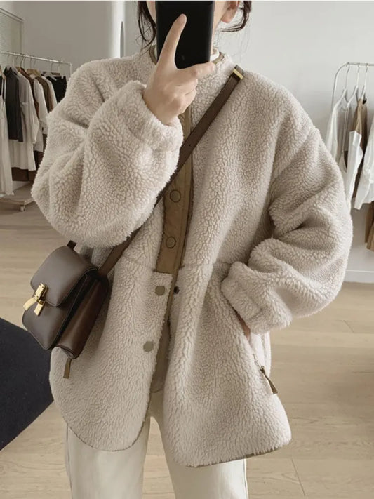 Christie - Cosy sherpa fleece jacket