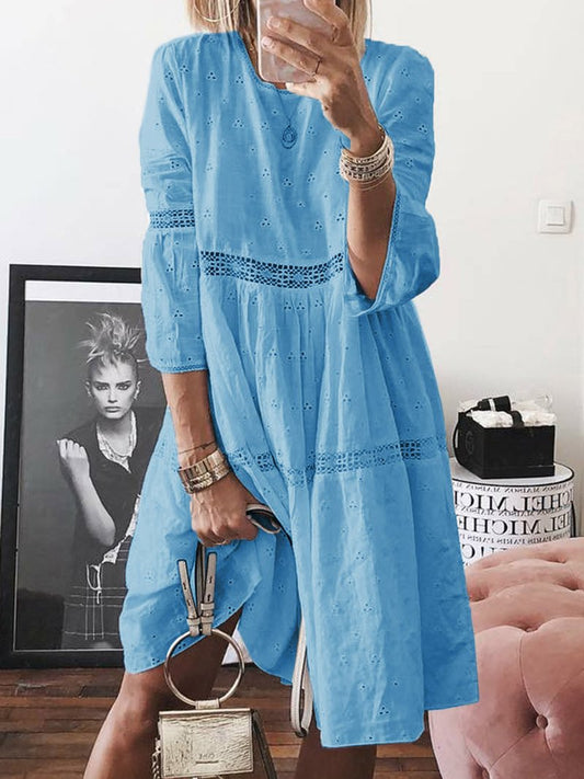 Claire - Embroidered cotton dress
