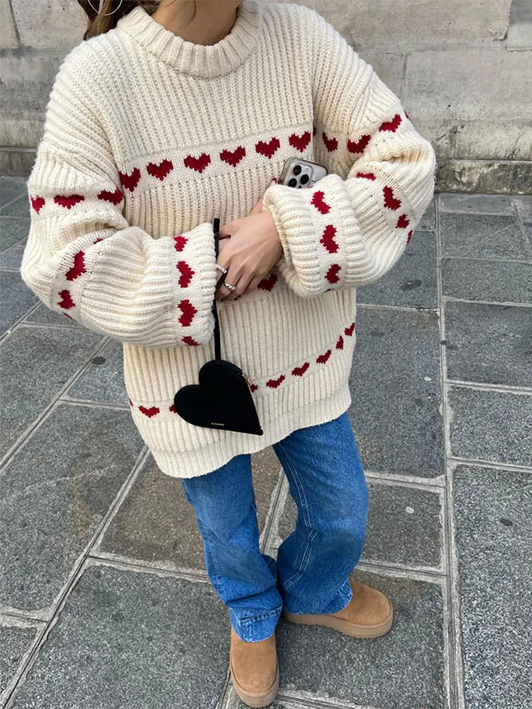 Valentina - loose ribbed knit jumper