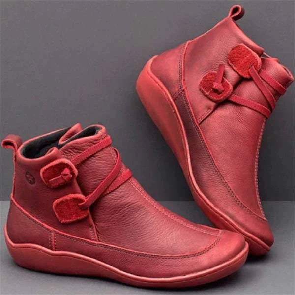 Jane - Casual vintage style short ankle boots for women