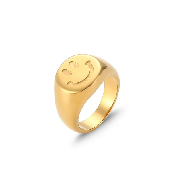 Be Happy Signet Ring